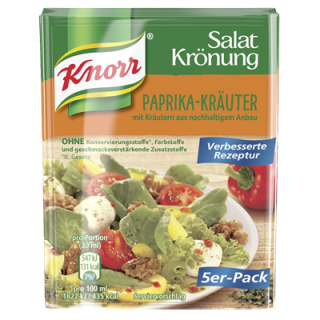 Knorr Salatkrönung 5er-Pack Paprika-Kräuter - 45 g Beutel
