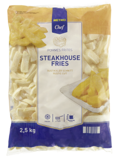 METRO Chef Steakhouse Fries tiefgefroren - 2,5 kg Beutel