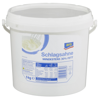 Aro Schlagsahne frisch 30% / 5kg