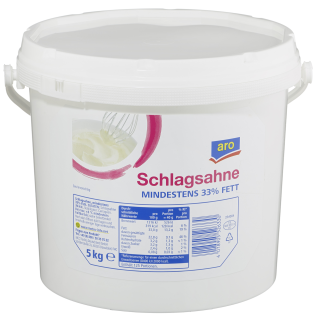 Aro Schlagsahne frisch 33% / 5kg