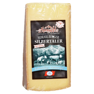 Müller Moers Vorarlberger Silbertaler österreichischer Schnittkäse  - 300 g Stück
