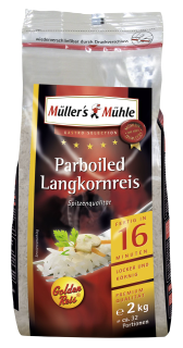 Müllers Mühle Parboiled Reis - 2 kg Beutel