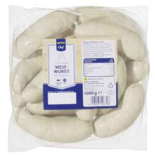 METRO Chef Münchner Weißwurst - 1 kg Packung