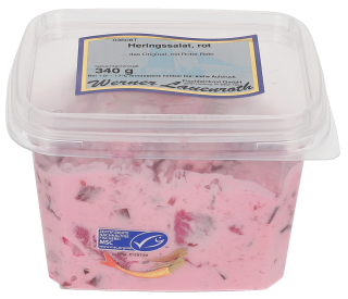 Werner Lauenroth MSC Heringssalat rot - 340 g Becher