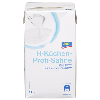 aro H-Küchensahne 15 % Fett - 1,00 l Packung