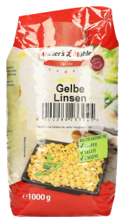 Müllers Mühle Gelbe Linsen - 1,00 kg Packung