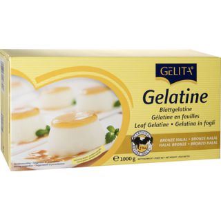 Gelita Blattgelatine Bronze Halal - 1,00 kg Schachtel