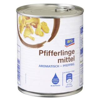 Aro Pfifferlinge nsortiert Dose 850ml