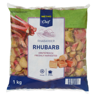 METRO Chef Rhabarber bissfest, tiefgefroren - 1 kg Beutel