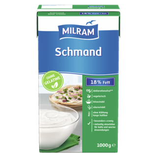 Milram Vegetarischer Schmand 18 % Fett ohne Gelatine...