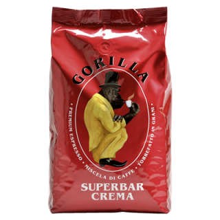 Gorilla Premium Espresso Superbar Crema ganze Bohnen - 1 x 1 kg Packung