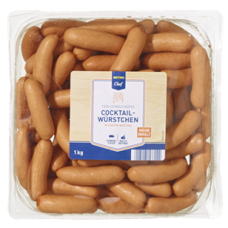 Metro Chef Cocktailwürstchen gekühlt - 1 x 1 kg...