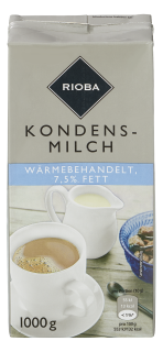 Rioba Kondensmilch 7.5% / 1L / 12er Stiege