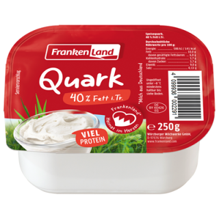 Frankenland Speisequark 40 % Fett i. Tr., 250 g Fett - 250 g Becher