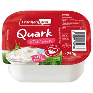 Frankenland Speisequark 20 % Fett - 1 x 250 g Becher