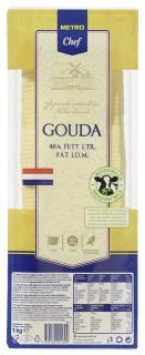 METRO Chef Gouda 48 % i. Tr., 50 Scheiben à 20 g,...