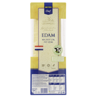 METRO Chef Edamer Scheiben 40 % Fett - 1 kg Packung