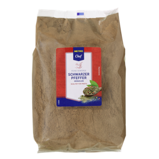 Metro Chef Pfeffer schwarz gemahlen - 1 x 1,1 kg Beutel