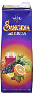 Weico Sangria Las Frutas aromatisiertes weinhaltiges Getränk - 8 x 1,50 l Faltschachteln