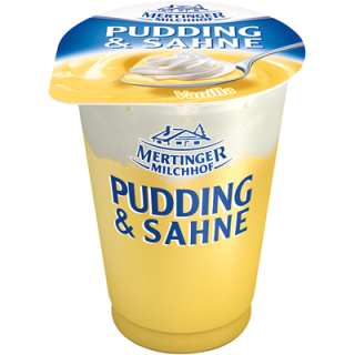 Mertinger Milchhof Pudding & Sahne Vanille - 125 g Becher