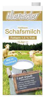 Nierstaler haltbare, fettarme Alpenmilch 1,6 % Fett - 1,00 l Packung
