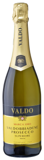 Valdo Prosecco Superiore DOCG Marca Oro Spumante Valdobbiadene  Schaumwein, Weißwein - 6 x 750 ml Flaschen