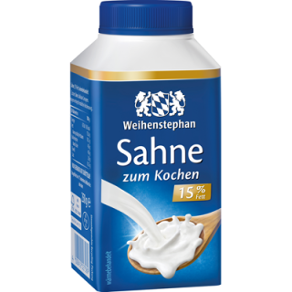 Weihenstephan Sahne zum Kochen 15 % Fett - 1 Packung