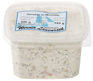 Werner Lauenroth ASC Garnelen in Dillcreme - 340 g Becher