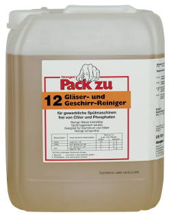 Pack Zu 12 Gläser- und Geschirrreiniger flüssig