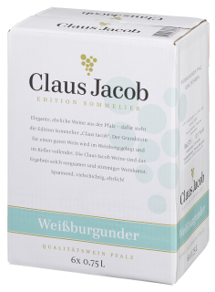 Claus C. Jacob Pfalz Weißburgunder Weißwein - 6 x 0,75 l Flaschen
