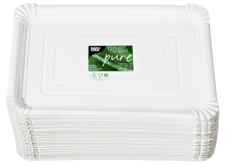 Pap Star Pure Teller PURE Weiß Pappe eckig