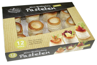 Blätterteig Mini Pasteten 12Stck.