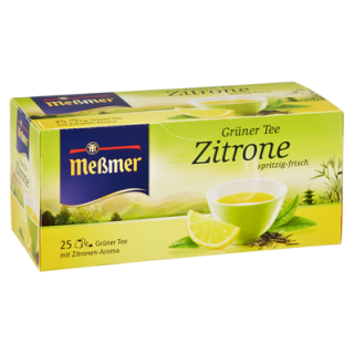 Meßmer Grüner Tee Zitrone spritzig-frisch, 25 Beutel 43,75 g Packung