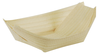 Pap Star Pure Fingerfood - Schalen PURE Natur Kiefernholz Schiffchen