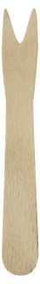 Papstar Pommes-Frites-Gabel Holz 1000er