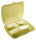 Papstar Menübox 3-geteilt Gold geschäumtes Polystyrol (EPS)laminiert eckig - 100 Stück