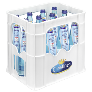 Christinen BIO Mineralwasser spritzig - 12 x 0,75 l Flaschen