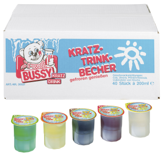 Bussy Kratzbecher - 200 ml Karton