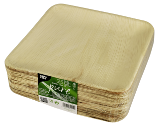 Pap Star Pure Teller PURE Natur Palmblatt viereckig