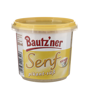 Bautzner Senf pikant süß - 200 g Becher