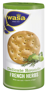 Wasa Delicate Tasty Round, French Herbs - 205 g Rolle