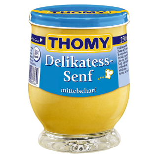 Thomy Mittelscharfer Delikatess-Senf - 268 g Tiegel