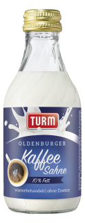 Turm-sahne Kaffeesahne 10 % Fett - 15 x 200 g Flaschen
