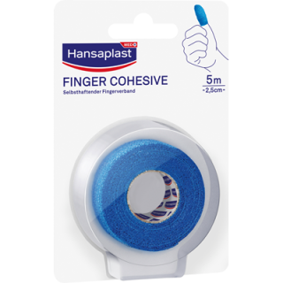 Hansaplast Fingerverband selbsthaftend 2,5 cm x 5 m blau...