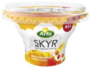 Arla Skyr Aprikose-Sanddornbeere 0,2 % Fett - 150 g Becher