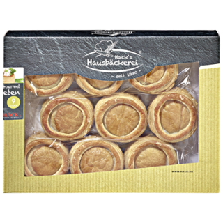 Blätterteig Menü Pasteten 11cm / 9 Stck./ 450g