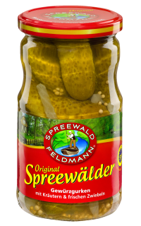 Spreewald Feldmann Gewürzgurken - 330 g Glas