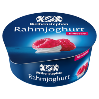 Weihenstephan Rahmjoghurt Himbeere 10 % Fett im...