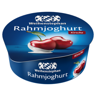 Weihenstephan Rahmjoghurt Kirsche 10 % Fett im...