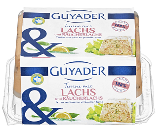 Guyader Terrine mit Lachs und Räucherlachs - 350 g...